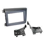 Radioblende kompatibel mit Honda Civic 2-DIN grau ab Bj. 2012 
