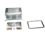 Radioblende kompatibel mit Hyundai Santa Fé SM 2-DIN-Set schwarz Bj. 