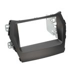 Radioblende kompatibel mit Hyundai Santa Fé (DM) 2-DIN-Set schwarz ab 