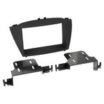 Radioblende kompatibel mit Hyundai ix35 2-DIN-Set schwarz ab Bj. 