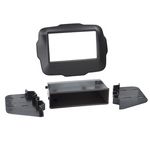 Radioblende kompatibel mit Jeep Renegade 2-DIN schwarz ab Bj. 10/2014 