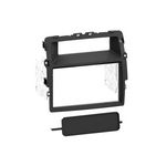 Radioblende kompatibel mit Renault Trafic II 2-DIN-Set schwarz ab Bj. 