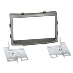 Radioblende kompatibel mit SsangYong Rodius 2-DIN dunkel-silber ab Bj. 