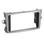 Radioblende kompatibel mit Toyota Verso 2-DIN silber Bj. 2009 - 