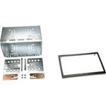 Radioblende kompatibel mit Citroen C2 C3 2-DIN-Set schwarz 