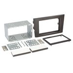 Set Radioblende kompatibel mit Volvo XC90 2-DIN schwarz ( C Facelift ) 