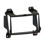 Radioblende kompatibel mit Hyundai H1 TQ 2-DIN schwarz / rubber touch 