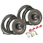 Lautsprecher Einbau Set kompatibel mit Audi A3 A4 A8 8P B6 B7 165mm 