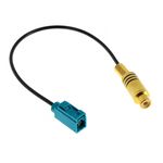 Rückfahrkamera Adapter 25cm adaptiert von Fakra (f) auf Cinch (f) 