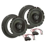 MDF Lautsprecher Einbau Set kompatibel mit VW Golf Passat Touran Caddy 