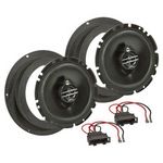 MDF Lautsprecher Einbau Set kompatibel mit VW Golf Passat Touran Caddy 