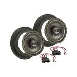 MDF Lautsprecher Einbau Set kompatibel mit VW Golf Passat Touran Caddy 