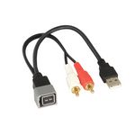 AUX / USB Anschlusskabel kompatibel mit Nissan Cube NV Versa Juke 