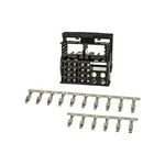 Stecker Montageset Quadlock inklusive Kontakte für Autoradiokabel 