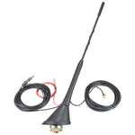 23cm Dachantenne DAB DAB+ AM FM mit Verstärker adaptiert auf DIN (m) 