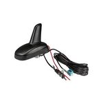 Shark Design I Dachantenne AM FM GPS mit Verstärker schwarz adaptiert 