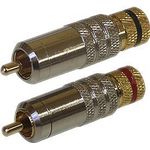 HIGHEND Cinchstecker mit Klemmaretierung (für Kabel bis 8mm) 