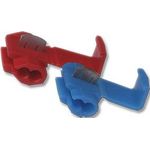 10x Klemmverbinder im Set für Kabel 0.5 - 2.5mm² rot/blau 