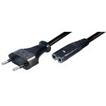 Netzkabel mit Euro-Stecker auf Doppelnut-Kupplung 0772.02589 