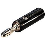 Schraubbarer Bananenstecker 0772.02098 Kennzeichnung: schwarz 