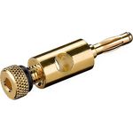 20 Stück - High Quality Bananenstecker schraubbar 24K 0772.01172 