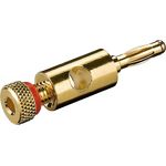 20 Stück - High Quality Bananenstecker schraubbar 24K 