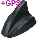 Dach-Antenne Design Shark II Calearo mit Verstärker - Radio + GPS + TV 