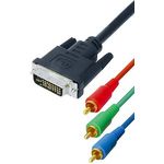 High Quality DVI 24 + 5 auf 3 x Cinch (YUV) 0772.01345 Länge:10.0m 