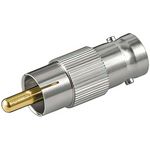 100 Stück - BNC Adapter 0772.04999 BNC-Kupplung auf Cinchstecker 