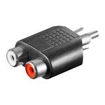 Y Cinchadapter 1x Stecker auf 2x Buchse 