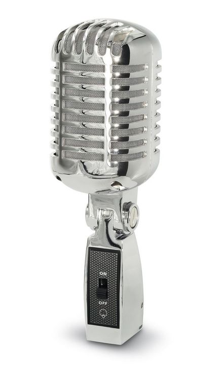 11111McGee DRM-200 Retro-Mikrofon im 50er-Design mit Nierencharakteristik 