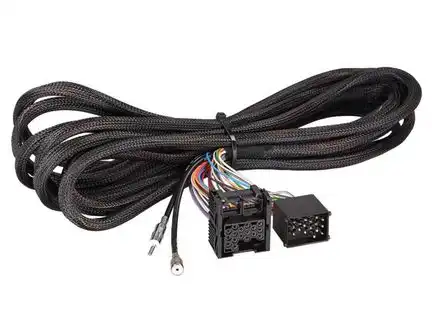 11111Radio Adapter Kabel kompatibel mit BMW 6.5m Verlängerung Radio und Antenne adaptiert von 17 PIN (m) auf 17 PIN (f)