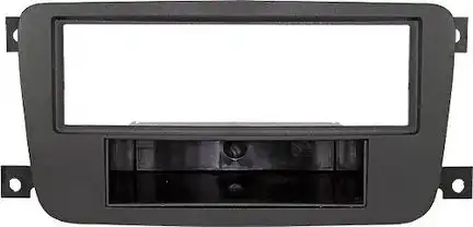 11111Radioblende kompatibel mit Smart FourTwo 1-DIN mit Fach schwarz ab Bj. 10/2010