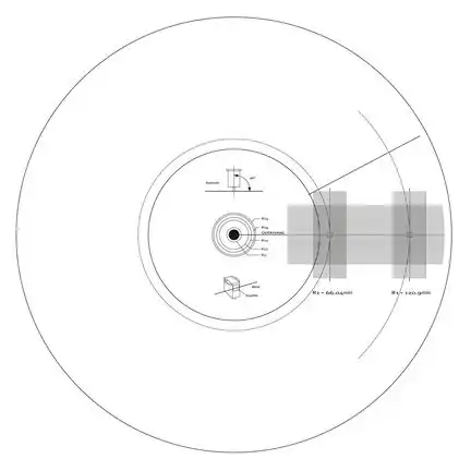 Dynavox Schallplatten Tonabnehmer Einstelllehre / Stroboskop Scheibe 