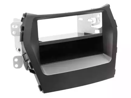 ACV Radioblende kompatibel mit Hyundai Santa Fé (DM) 2-DIN-Set mit Fach schwarz ab Bj. 09/2012