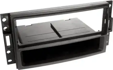 ACV Radioblende kompatibel mit Chevrolet Corvette Uplander 1-DIN mit Fach schwarz