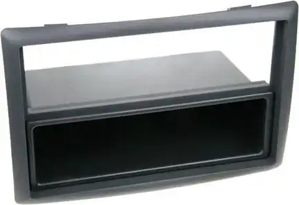 Baseline Connect Radioblende kompatibel mit Renault Megane II Scenic 2-DIN mit Fach schwarz 2002-2009