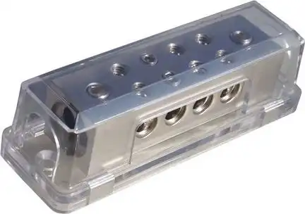 11111ACV Verteilerblock 8 fach Silver-Edition 