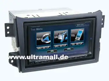 11111ACV Radioblende kompatibel mit Opel Agila 2-DIN Set schwarz ab Bj.2008 